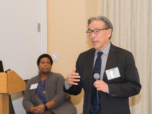 John Matsui presenting that the Inclusive Excellence workshop in January 2019.